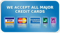 We accept all major credit cards